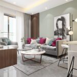 Cozy living room for spring.